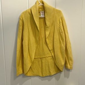Gymboree Yellow Open Cardigan